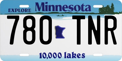 MN license plate 780TNR
