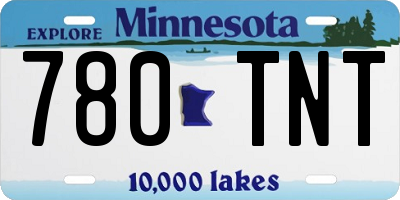 MN license plate 780TNT