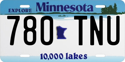 MN license plate 780TNU