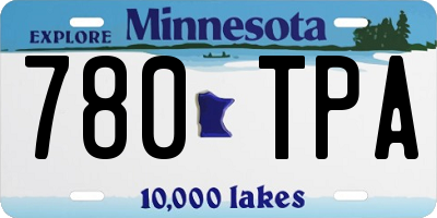 MN license plate 780TPA