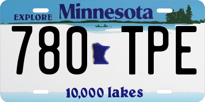 MN license plate 780TPE