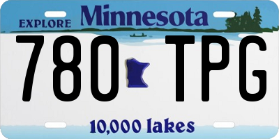 MN license plate 780TPG