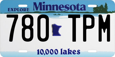 MN license plate 780TPM