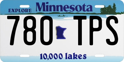 MN license plate 780TPS