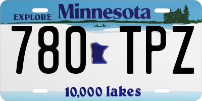 MN license plate 780TPZ