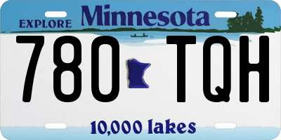 MN license plate 780TQH