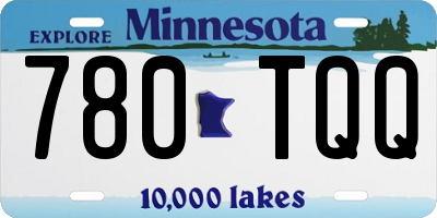 MN license plate 780TQQ