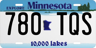MN license plate 780TQS