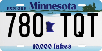 MN license plate 780TQT