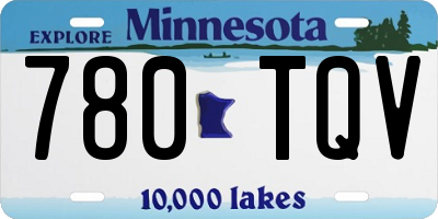 MN license plate 780TQV