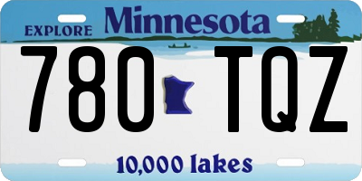 MN license plate 780TQZ