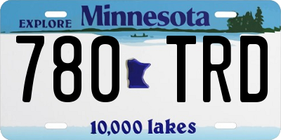MN license plate 780TRD