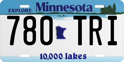 MN license plate 780TRI