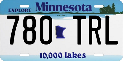 MN license plate 780TRL