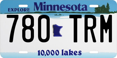 MN license plate 780TRM