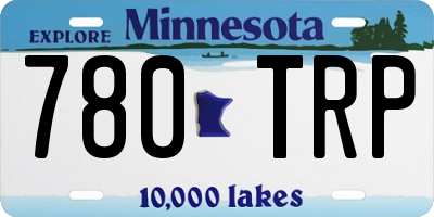 MN license plate 780TRP