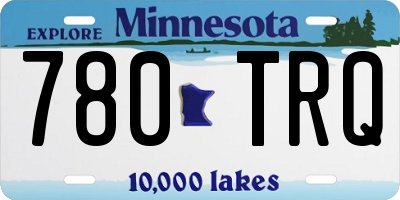 MN license plate 780TRQ