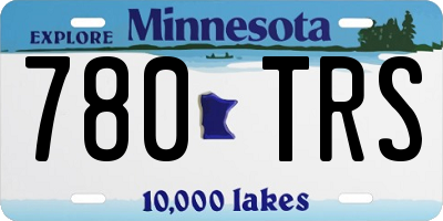 MN license plate 780TRS