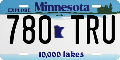 MN license plate 780TRU