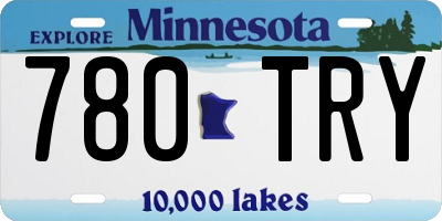 MN license plate 780TRY