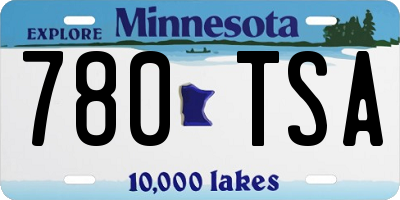 MN license plate 780TSA