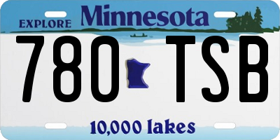 MN license plate 780TSB