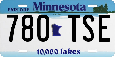 MN license plate 780TSE