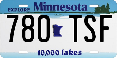 MN license plate 780TSF