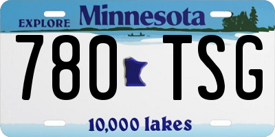 MN license plate 780TSG