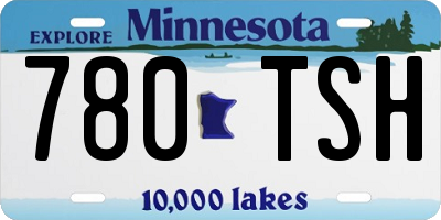 MN license plate 780TSH