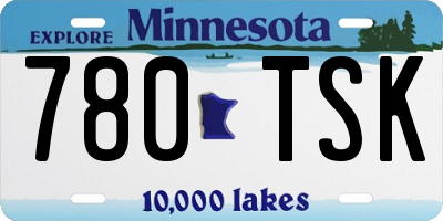 MN license plate 780TSK
