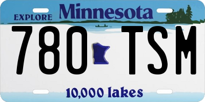 MN license plate 780TSM