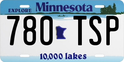 MN license plate 780TSP
