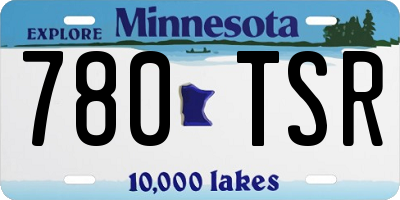 MN license plate 780TSR
