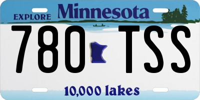 MN license plate 780TSS