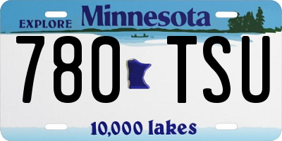 MN license plate 780TSU