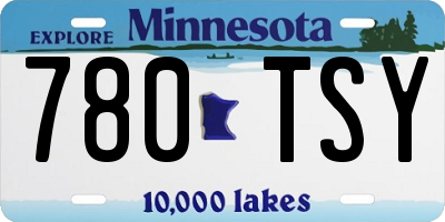 MN license plate 780TSY