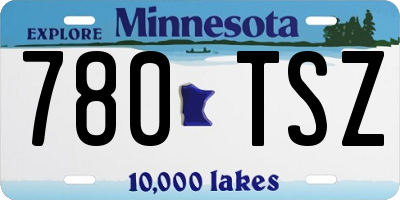 MN license plate 780TSZ