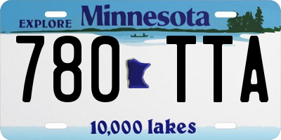 MN license plate 780TTA
