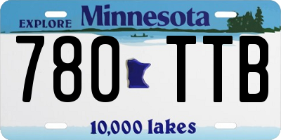 MN license plate 780TTB