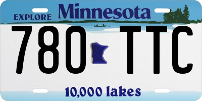 MN license plate 780TTC