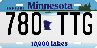 MN license plate 780TTG