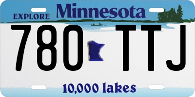 MN license plate 780TTJ