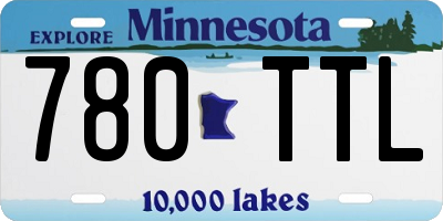 MN license plate 780TTL