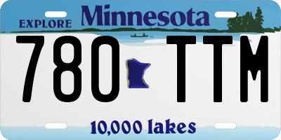 MN license plate 780TTM