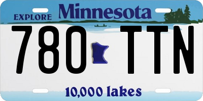 MN license plate 780TTN