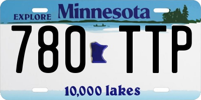 MN license plate 780TTP