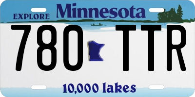 MN license plate 780TTR