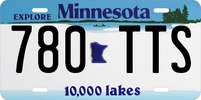 MN license plate 780TTS
