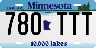 MN license plate 780TTT